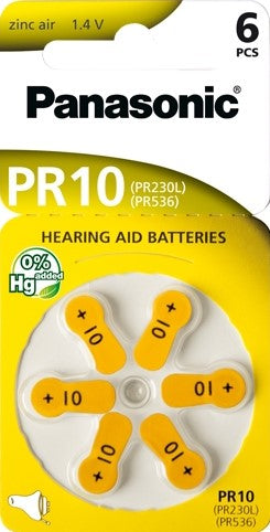 PR10/6LB Hearing Aid battery