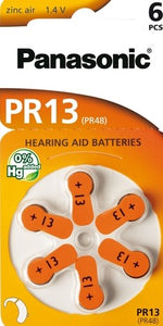 PR13/6LB Hearing Aid battery